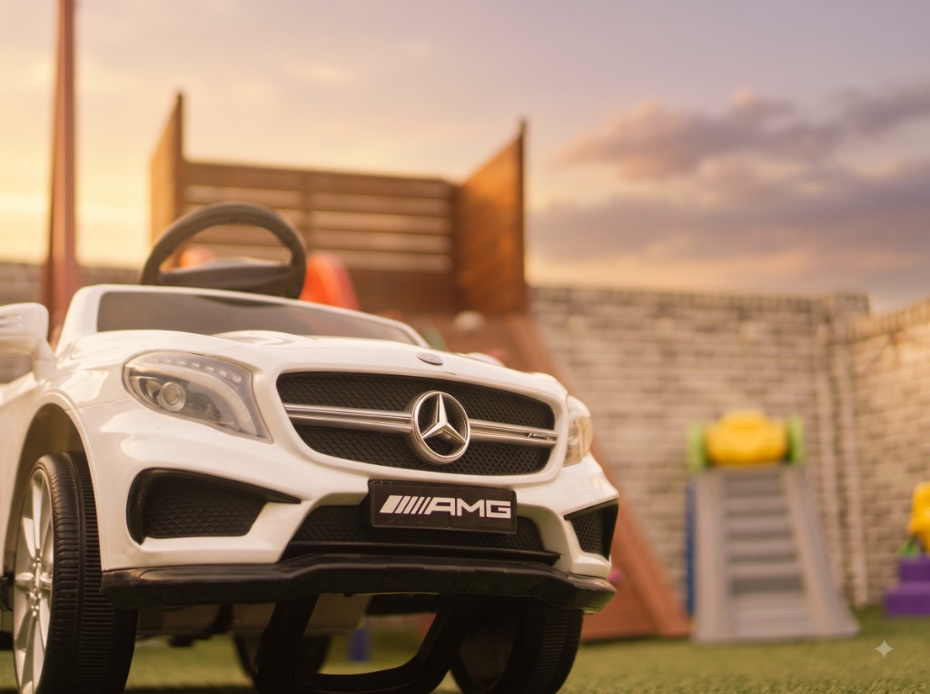 선하키즈풀빌라 잔디마당 벤츠 AMG 전동차